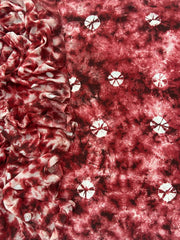Allover Elegant Tie Dye Suit (Red) - Yanchi