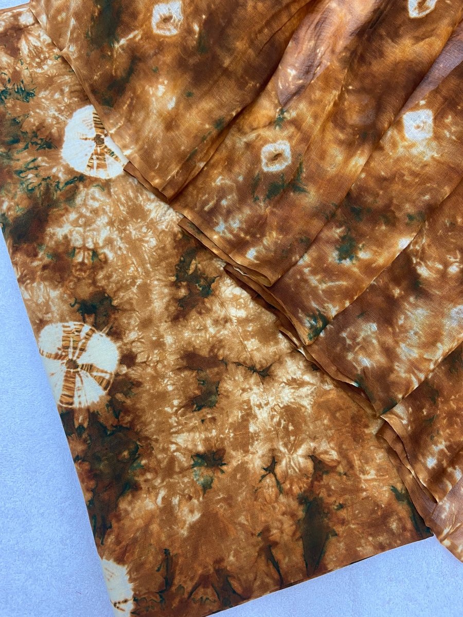 Allover Premium Tie Dye Suit (Brown Green) - Yanchi