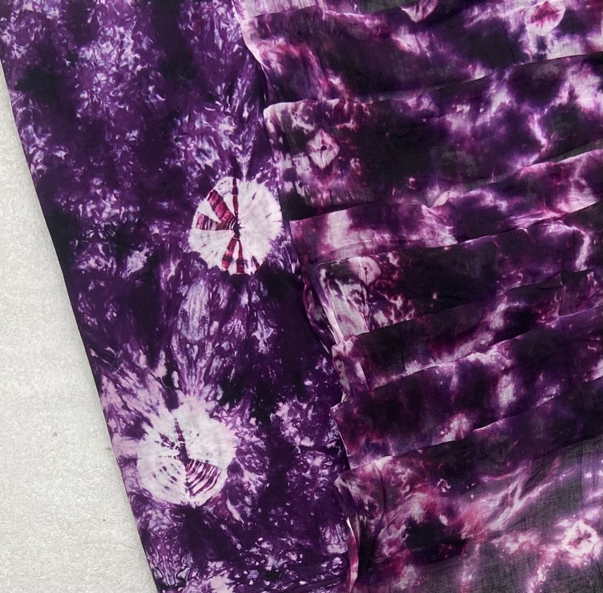 Allover Premium Tie Dye Suit (Purple - Black) - Yanchi