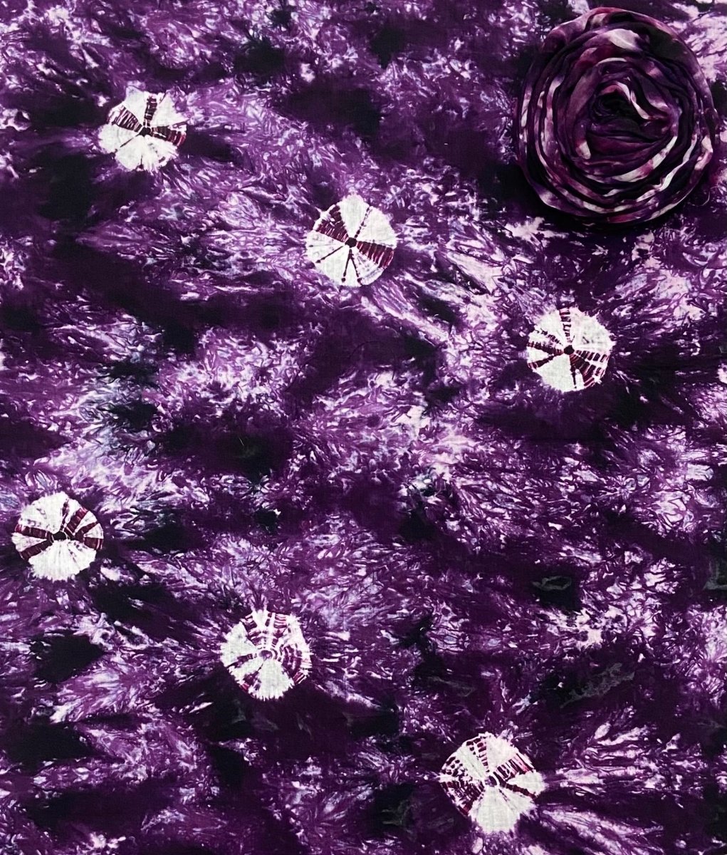 Allover Premium Tie Dye Suit (Purple - Black) - Yanchi
