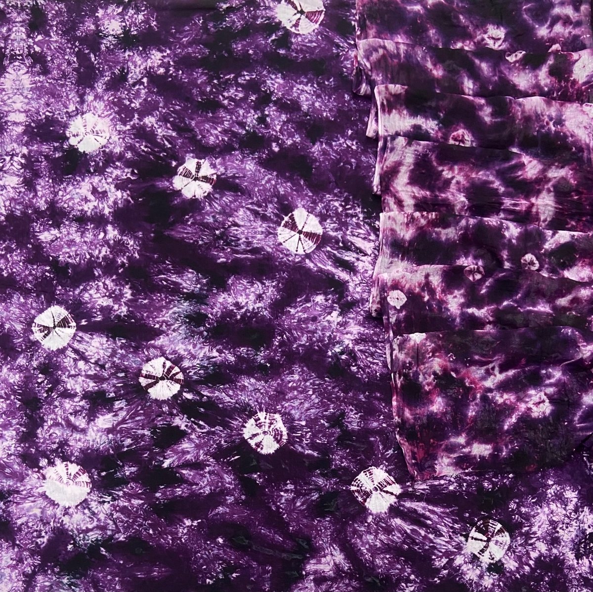 Allover Premium Tie Dye Suit (Purple - Black) - Yanchi