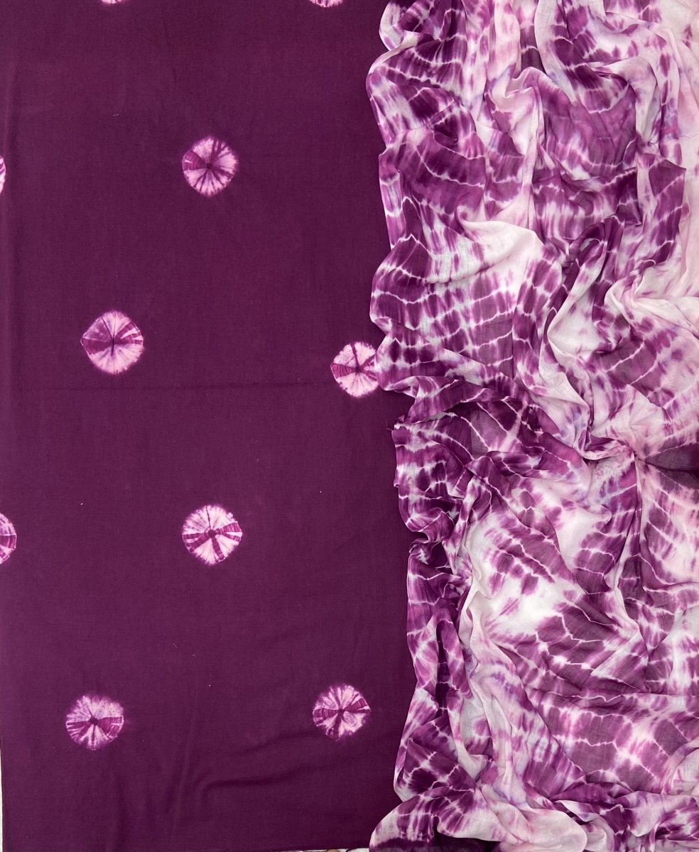 Allover Premium Tie Dye Suit(Purple) - Yanchi