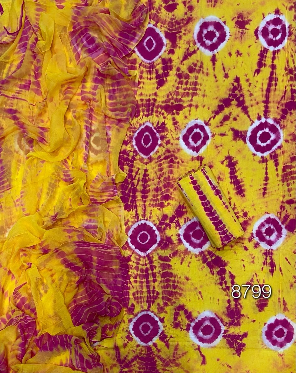 Bandhej Cotton Suit Set - Yanchi