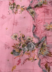 Bemberg Russian Silk, printed with embroidery(Ganga) - Yanchi