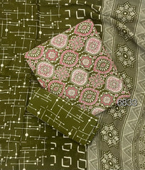 Block Print Elegant Cotton Suit - Yanchi