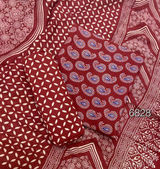 Block Print Elegant Cotton Suit - Yanchi