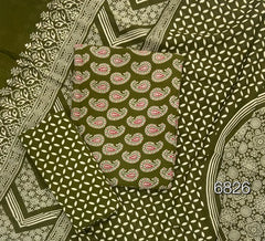 Block Print Elegant Cotton Suit - Yanchi
