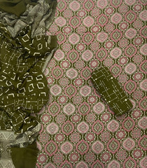 Block Print Elegant Cotton Suit - Yanchi