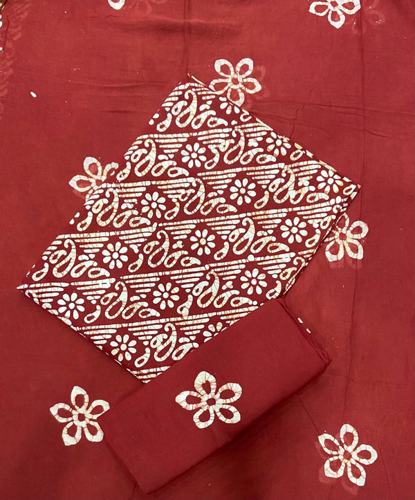 Block Print Elegant Cotton Suit Set - Yanchi