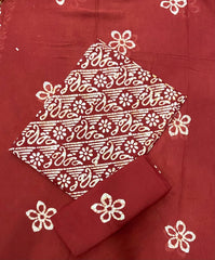 Block Print Elegant Cotton Suit Set - Yanchi