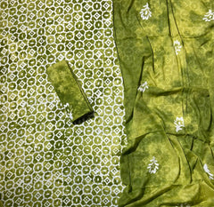 Block Print Elegant Cotton Suit Set - Yanchi