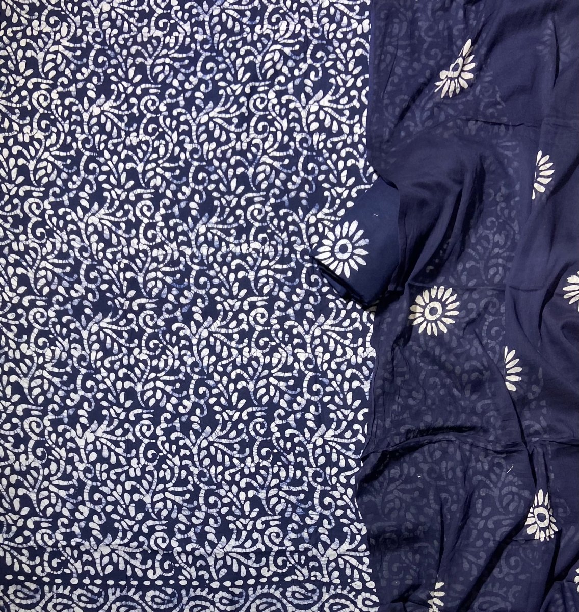 Block Print Elegant Cotton Suit Set - Yanchi