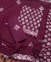 Block Print Elegant Cotton Suit Set - Yanchi