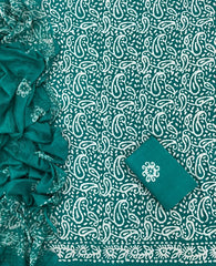 Block Print Elegant Cotton Suit Set - Yanchi