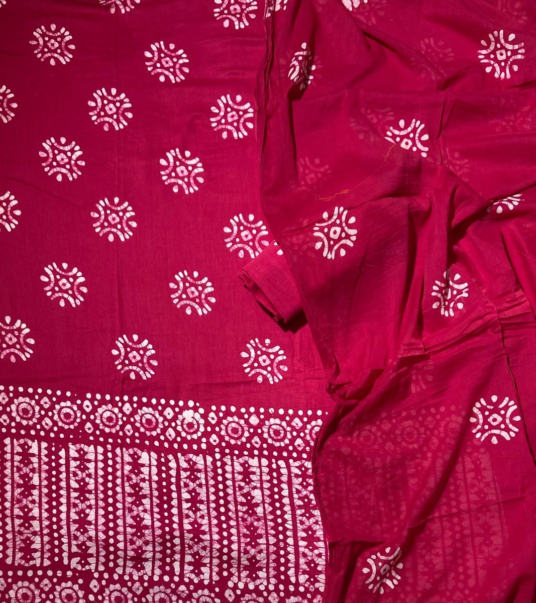 Block Print Elegant Cotton Suit Set - Yanchi