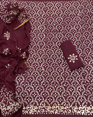 Block Print Elegant Cotton Suit Set - Yanchi