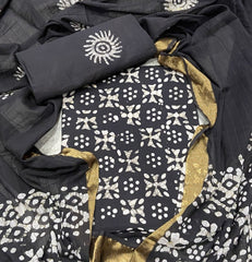 Block Print Elegant Cotton Suit Set - Yanchi