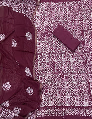 Block Print Elegant Cotton Suit Set - Yanchi