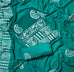 Block Print Elegant Cotton Suit Set - Yanchi