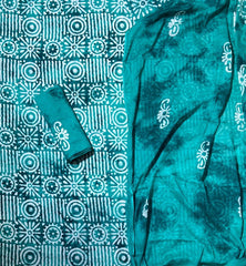 Block Print Elegant Cotton Suit Set - Yanchi