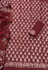 Block Print Elegant Cotton Suit Set - Yanchi
