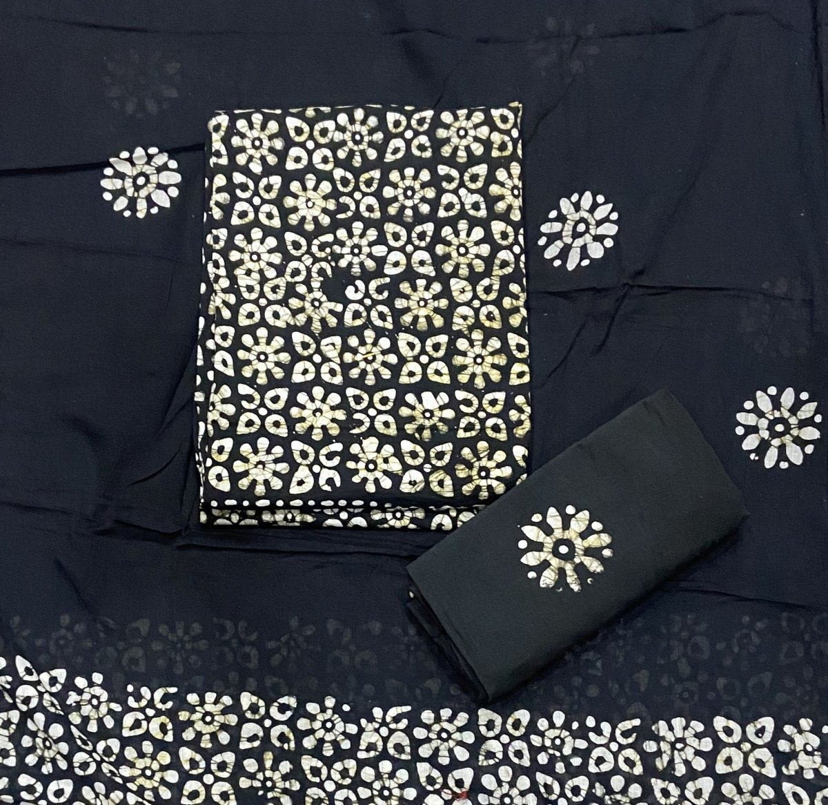 Block Print Elegant Cotton Suit Set - Yanchi