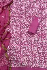 Block Print Elegant Cotton Suit Set - Yanchi