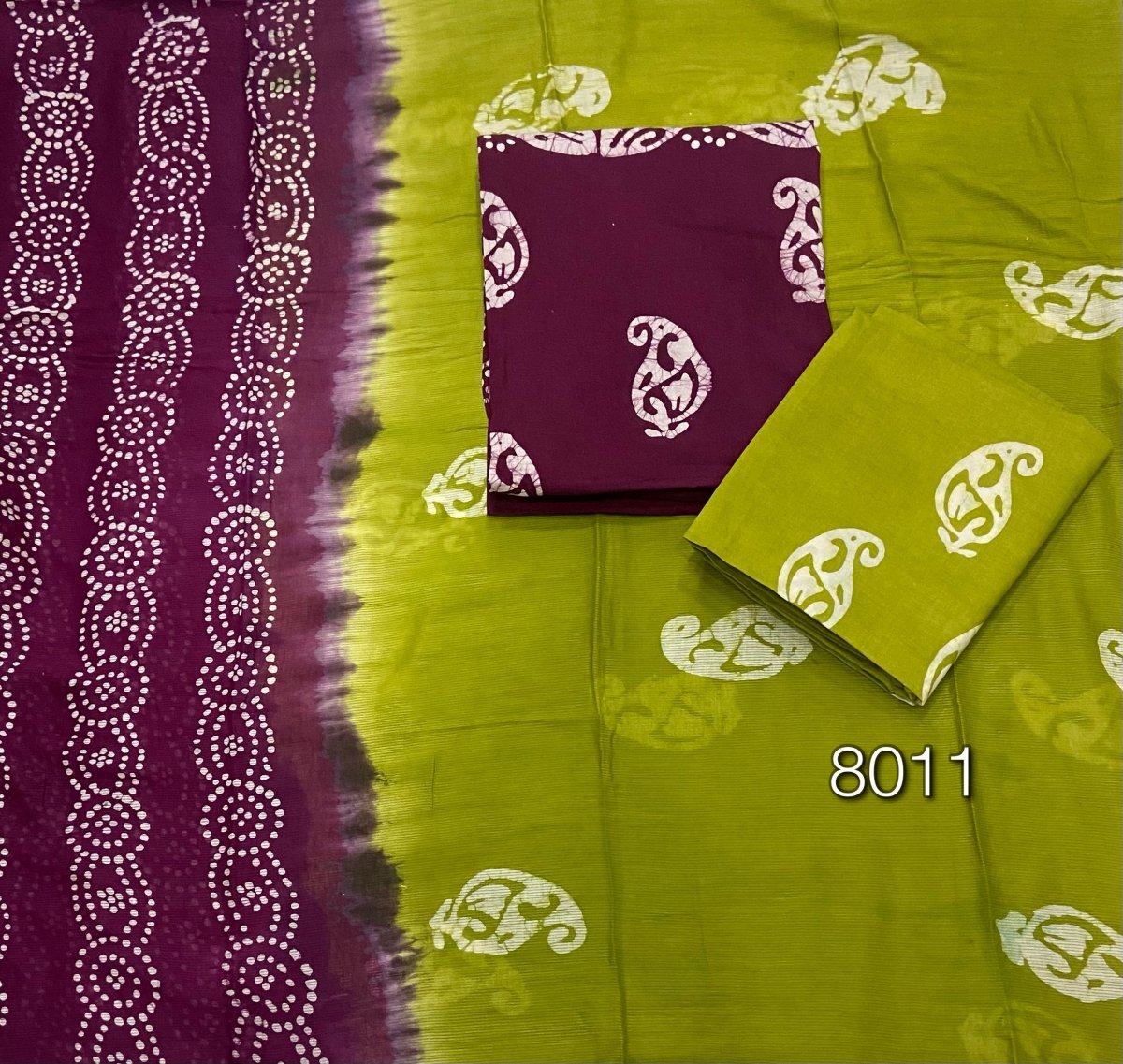 Block Print Elegant Cotton Suit Set - Yanchi