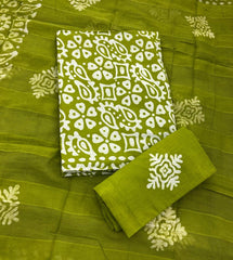 Block Print Elegant Cotton Suit Set - Yanchi