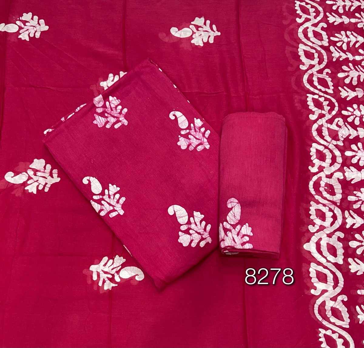 Block Print Elegant Cotton Suit Set - Yanchi