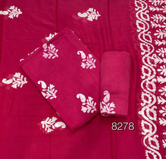 Block Print Elegant Cotton Suit Set - Yanchi