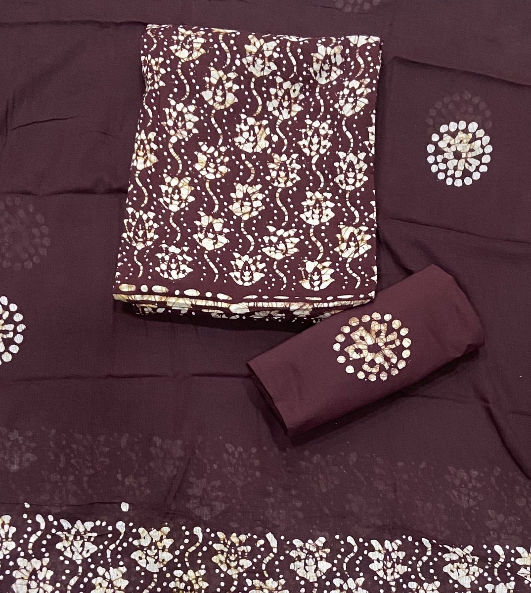 Block Print Elegant Cotton Suit Set - Yanchi