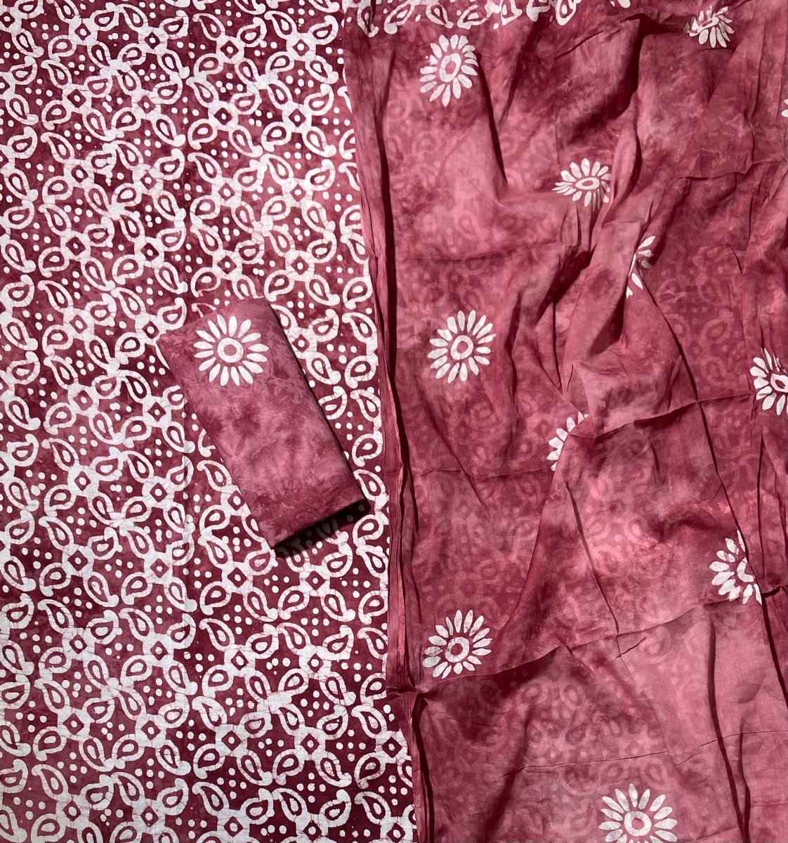 Block Print Elegant Cotton Suit Set - Yanchi