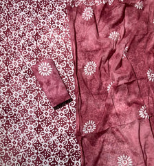 Block Print Elegant Cotton Suit Set - Yanchi