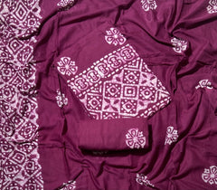 Block Print Elegant Cotton Suit Set - Yanchi