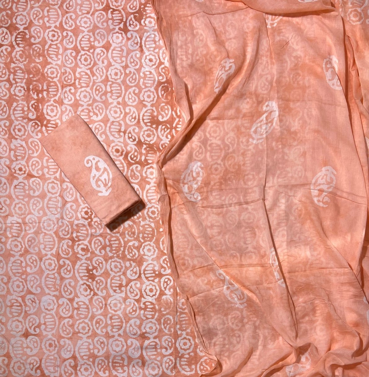 Block Print Elegant Cotton Suit Set - Yanchi