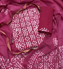 Block Print Elegant Cotton Suit Set - Yanchi