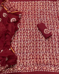 Block Print Elegant Cotton Suit Set - Yanchi