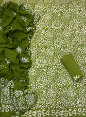 Block Print Elegant Cotton Suit Set - Yanchi