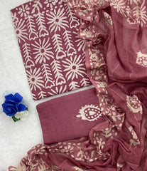 Block Print Elegant Cotton Suit Set - Yanchi