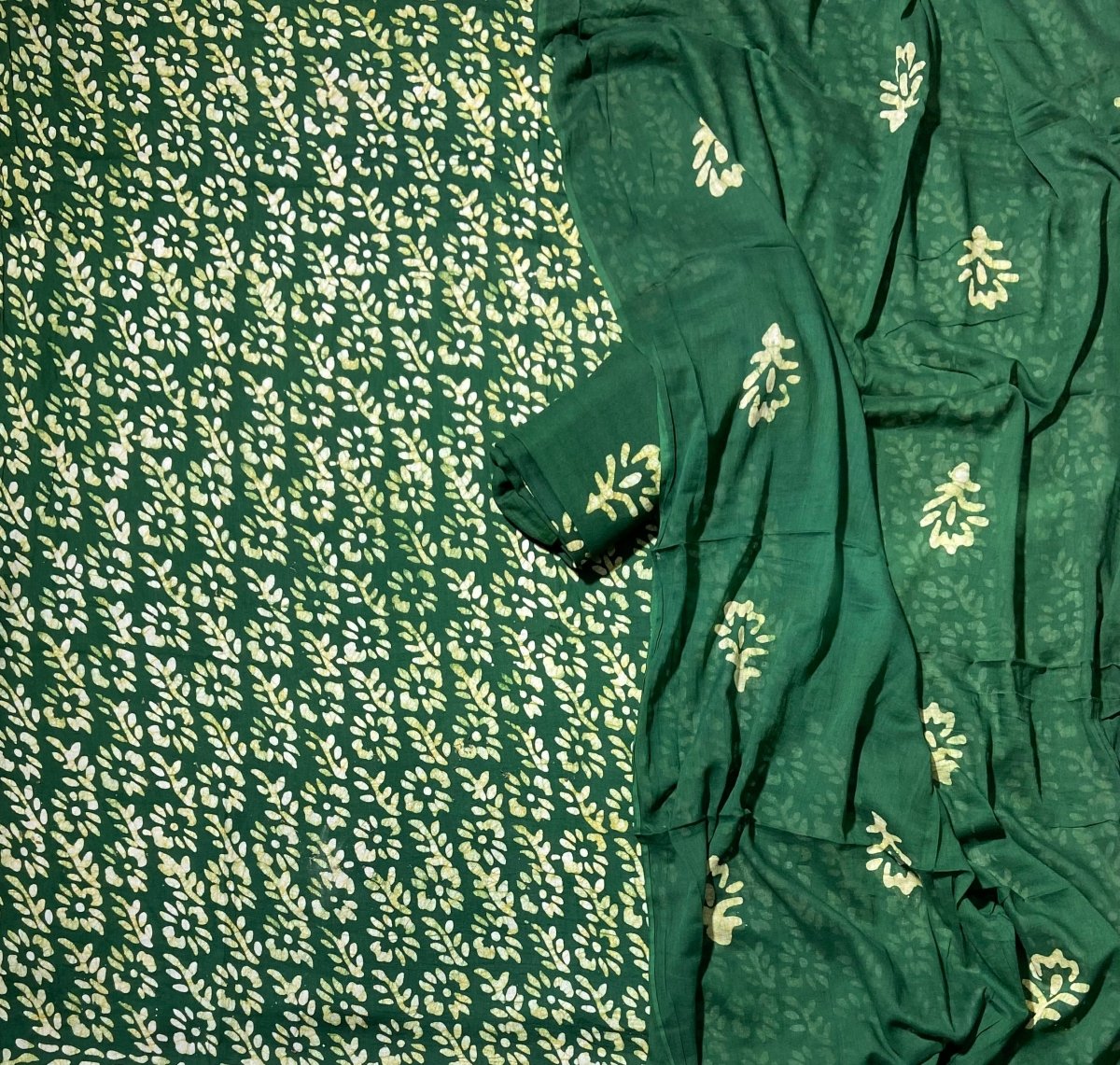 Block Print Elegant Cotton Suit Set - Yanchi