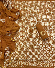 Block Print Elegant Cotton Suit Set - Yanchi