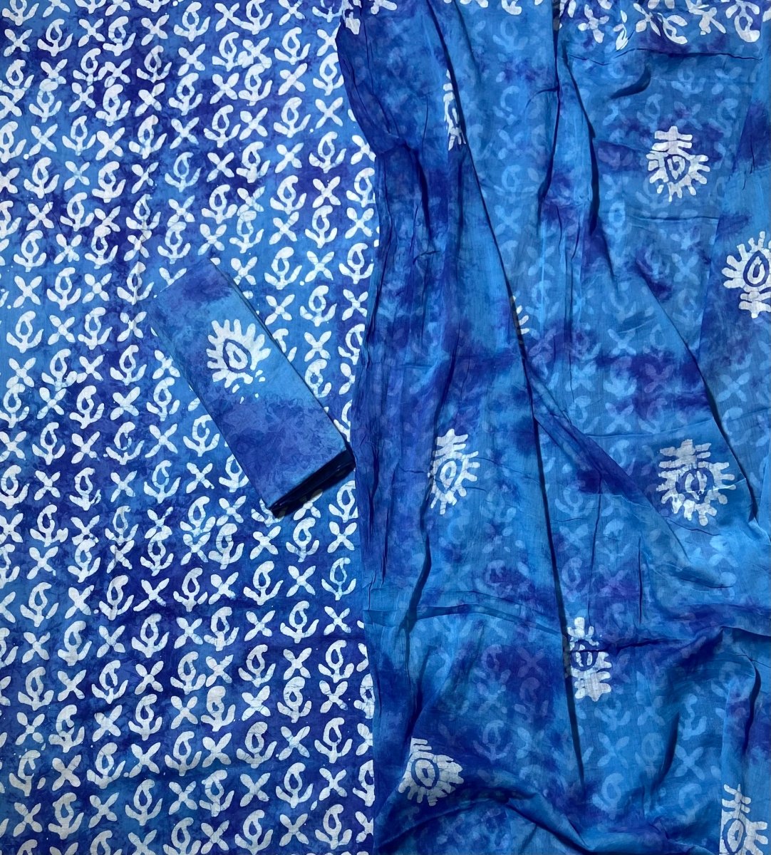 Block Print Elegant Cotton Suit Set - Yanchi