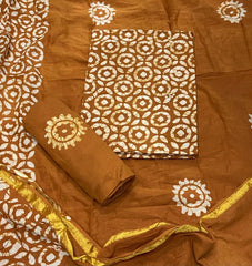 Block Print Elegant Cotton Suit Set - Yanchi