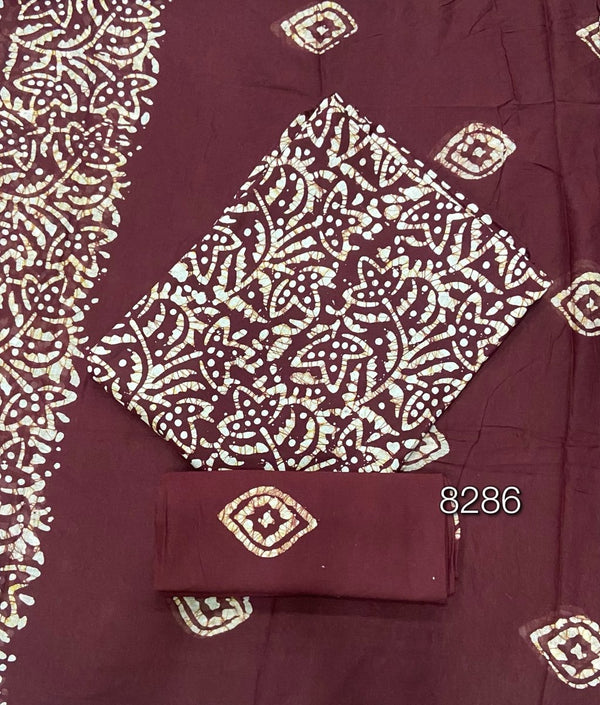 Block Print Elegant Cotton Suit Set - Yanchi