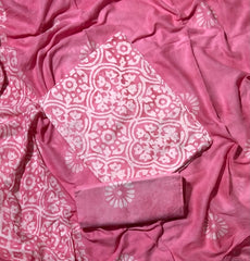 Block Print Elegant Cotton Suit Set - Yanchi