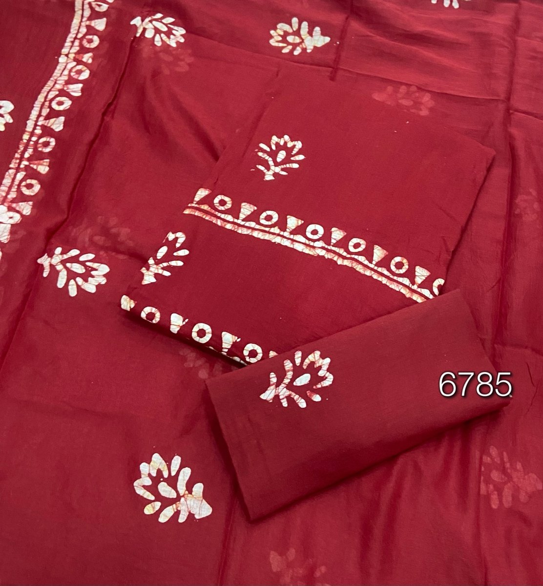Block Print Elegant Cotton Suit Set - Yanchi