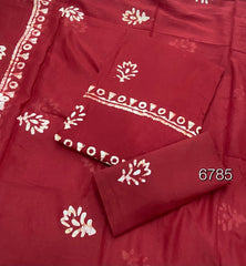 Block Print Elegant Cotton Suit Set - Yanchi