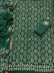 Block Print Elegant Cotton Suit Set - Yanchi