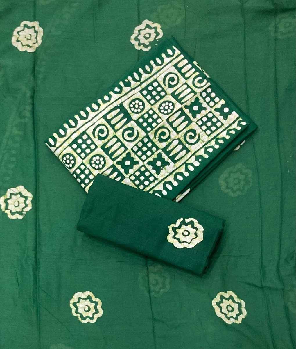 Block Print Elegant Cotton Suit Set - Yanchi